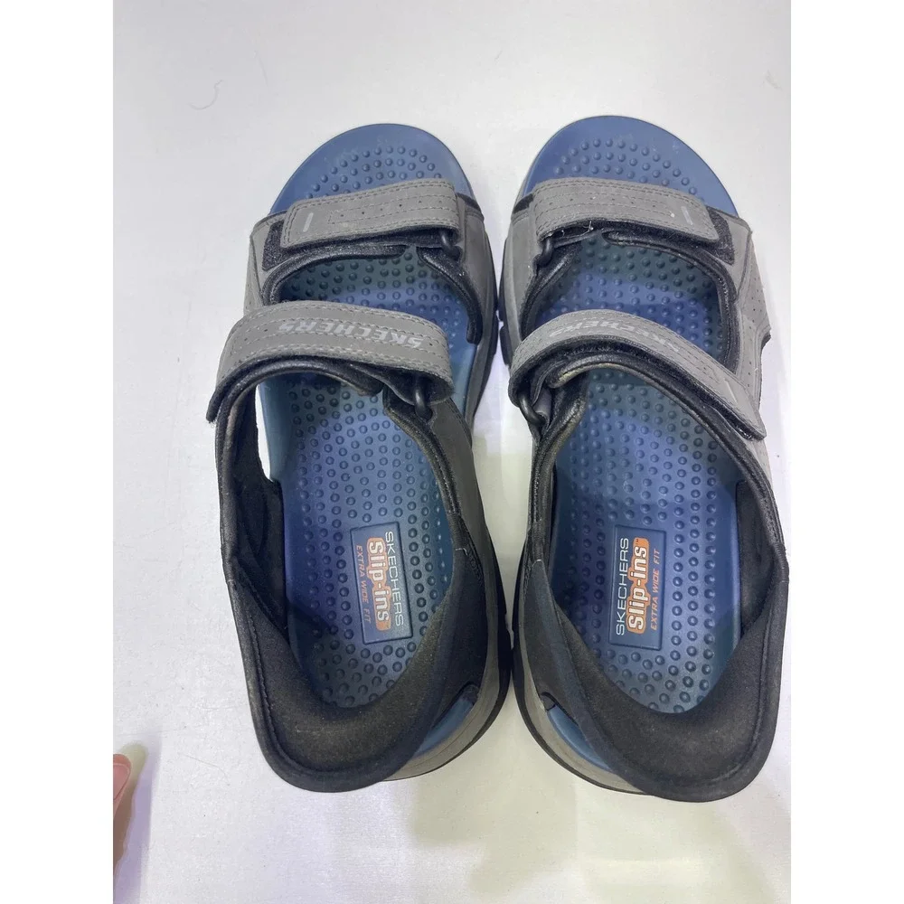 Skechers Hands Free Slip-ins Sandals Mens 10 Extra Wide Fit Charcoal 205289WW